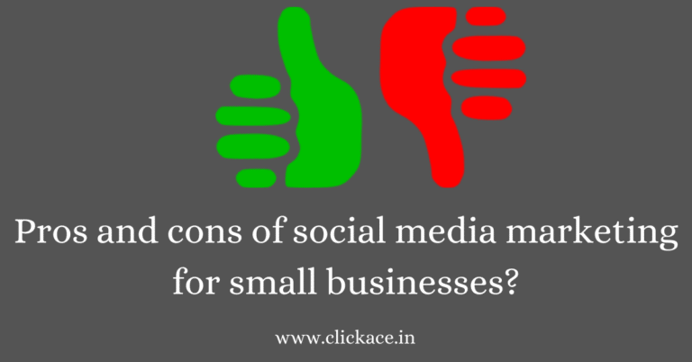 Pros and cons of social media marketing for small businesses?