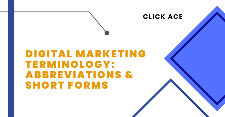 Digital Marketing Terminology: Abbreviations & Short Forms